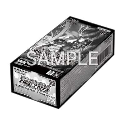 Digimon Card Game: Limited Card Pack FINAL CREST [LM-08] — Display (6 sobres) EN