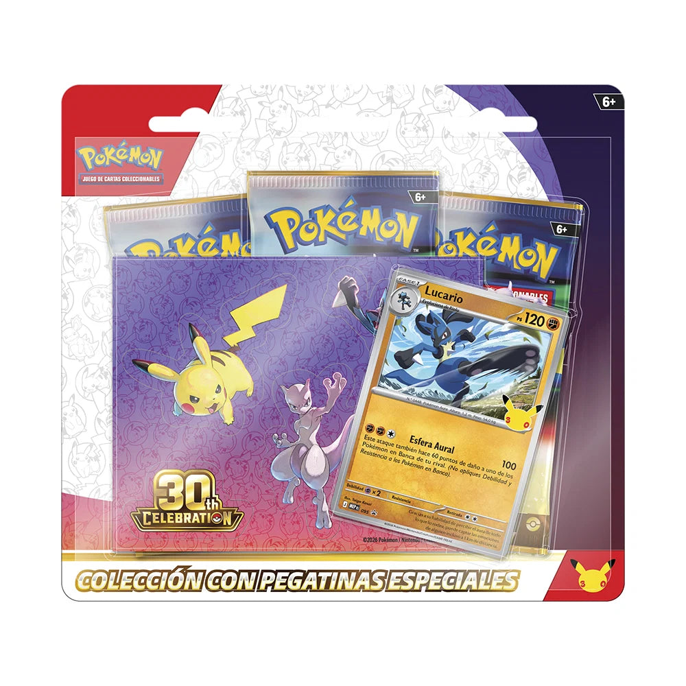 Blister Tech Sticker Lucario/Exeggutor Celebracion 30º Aniversario